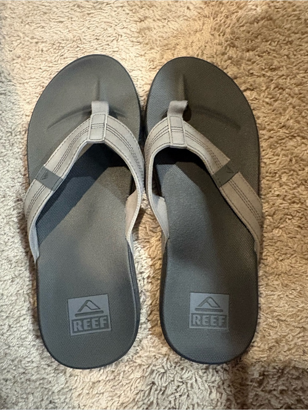 Men’s Reef Phantom 2.0 Men’s Grey Foam Flip Flop Sandals Size 13